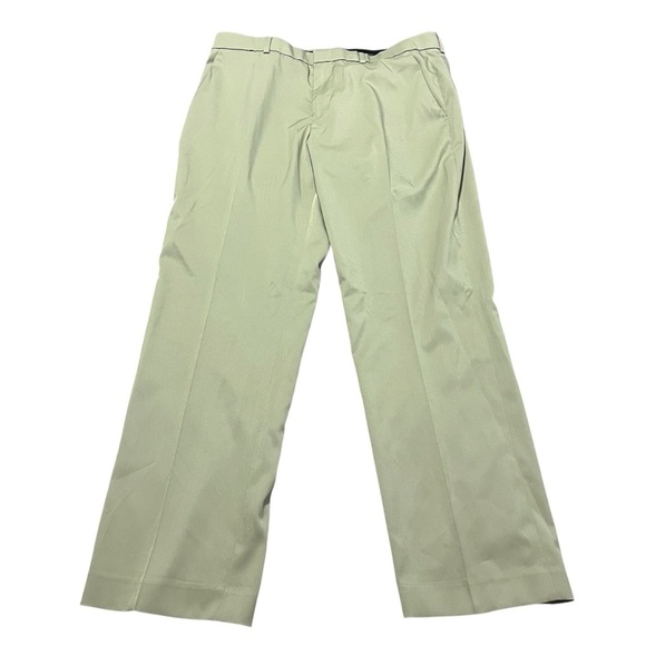 Perry Ellis Premium Men's Light Khaki Chinos Stretch Size 34 Golf Performance - Picture 1 of 6